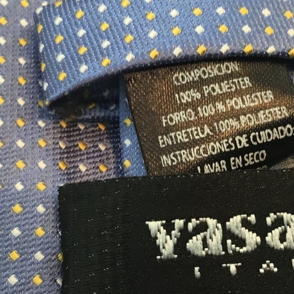 YASANTI BLUE PIN-DOT TIE - Picture 4 of 12